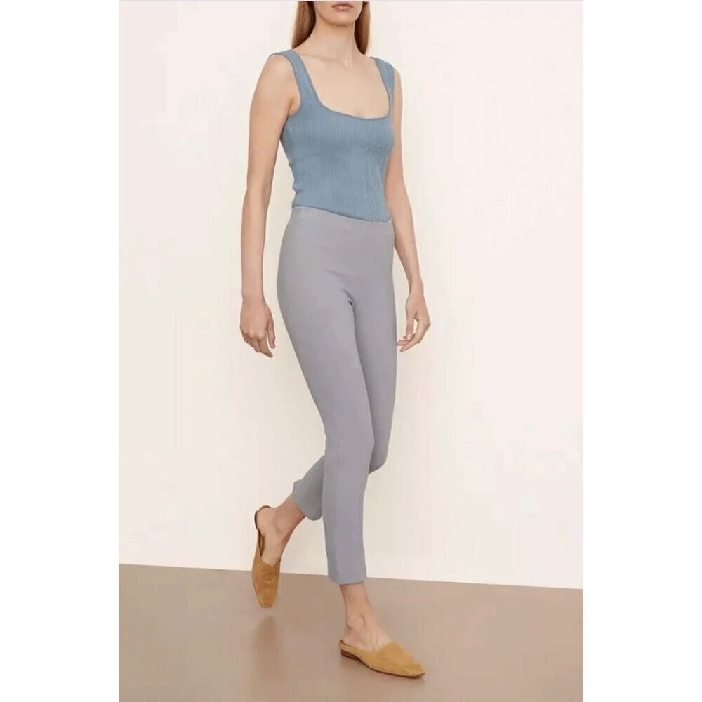 Vince Stitch Front Seam Ponte Legging Dark Grey Womens Size Large
